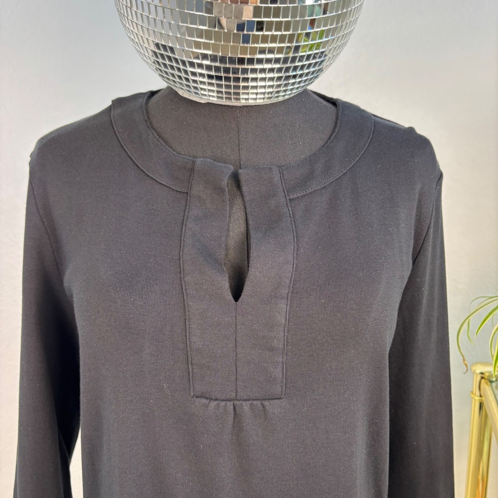 JONES NEW YORK SPORT Black Long Sleeve V-Neck Tunic Top Women's‎ Size L - Picture 3 of 11